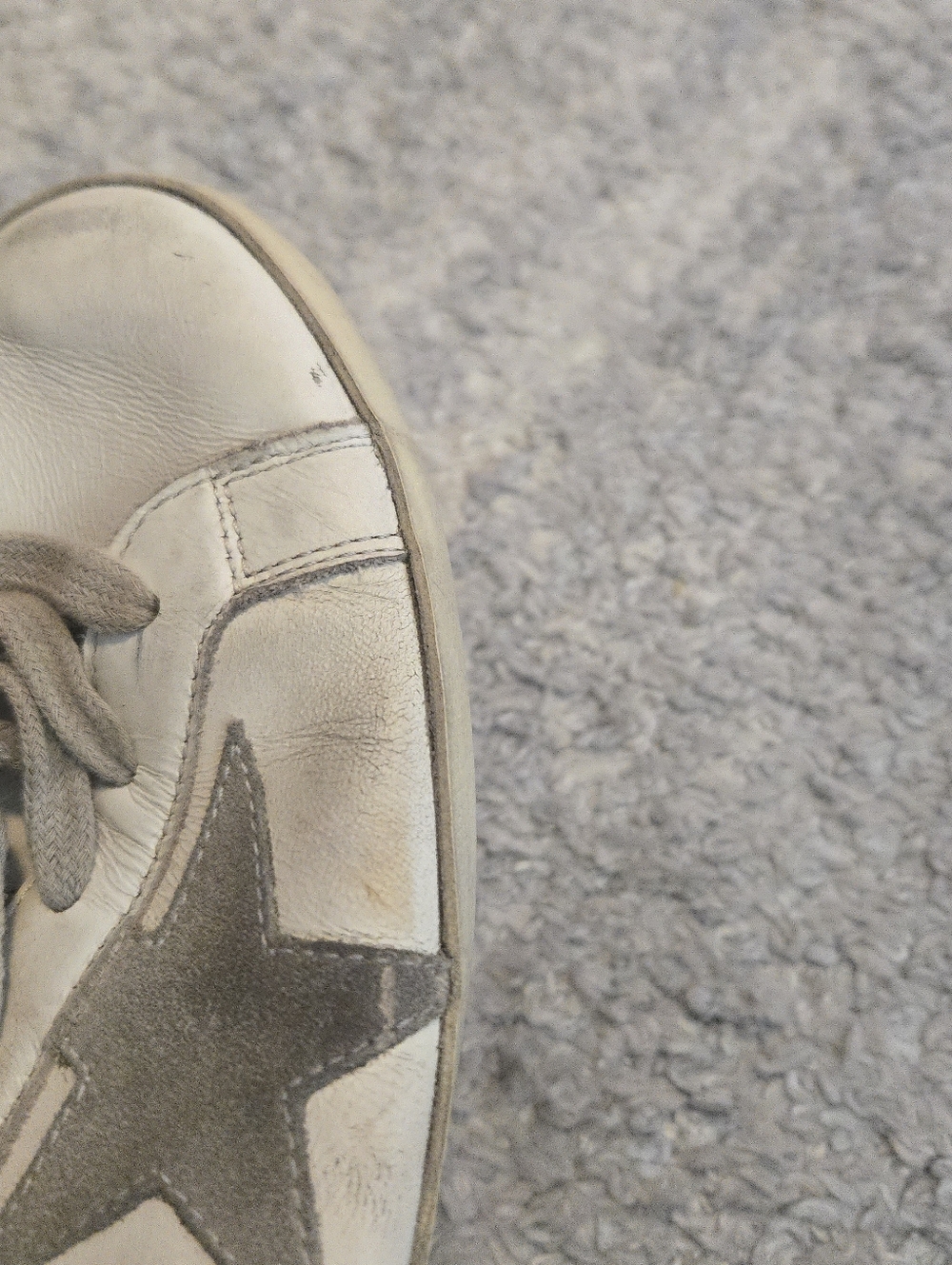 Golden Goose Super-Star Leather Low-Top Sneakers - White/Green 44, 10, 10.5 - Picture 10 of 16